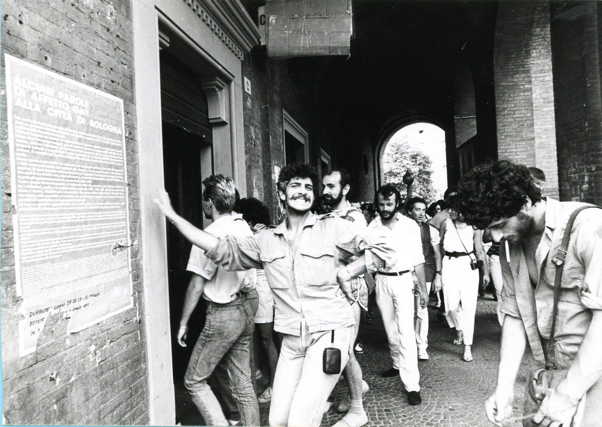 Stefano at Cassero's first opening, June, 27, 1982_credits Ugo Bonessi